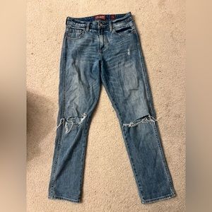 Lucky Brand women’s distressed, ripped, boyfriend jeans, size 25